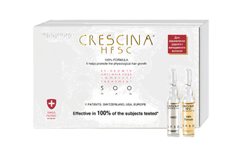 Crescina HFSC Transdermic Complete Treatment 500 - Засіб косметичний для догляду за волоссям і відновлення росту волосся та проти випадіння для чоловіків Crescina HFSC Transdermic Complete Treatment 500 UA00817 фото
